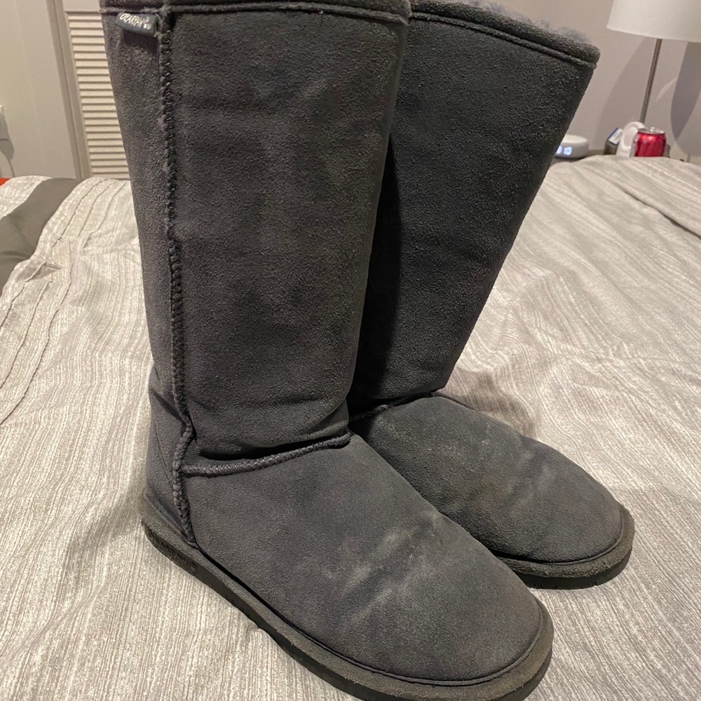 Gray Bearpaw boots